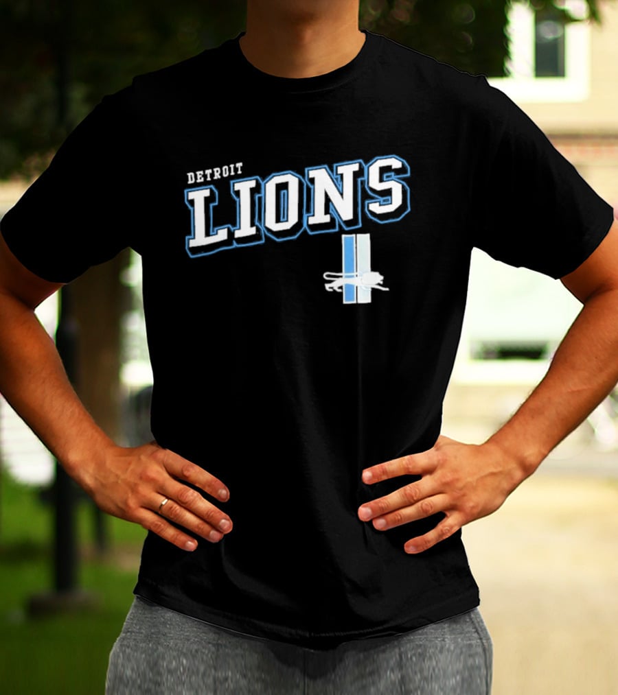 Detroit Lions Black Team Pride T-Shirt