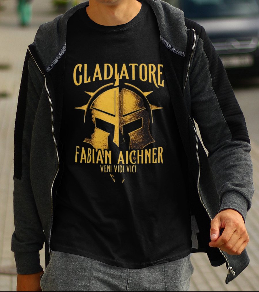 Gladiatore Fabian Aichner Veni Vidi Vici Wrestlers Helmet T-Shirt