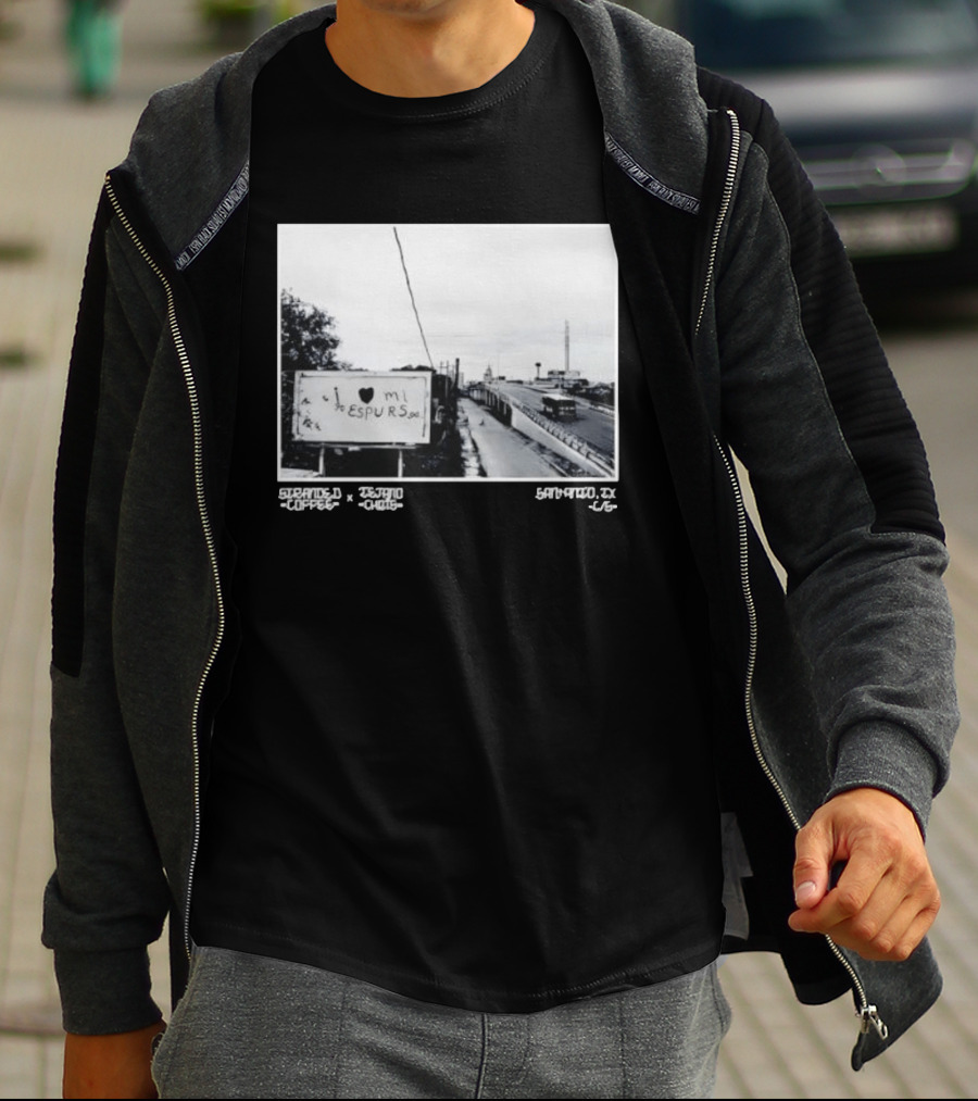 I Love Mi Espurs San Antonio Spurs Texas Granger Coffee Scene T-Shirt