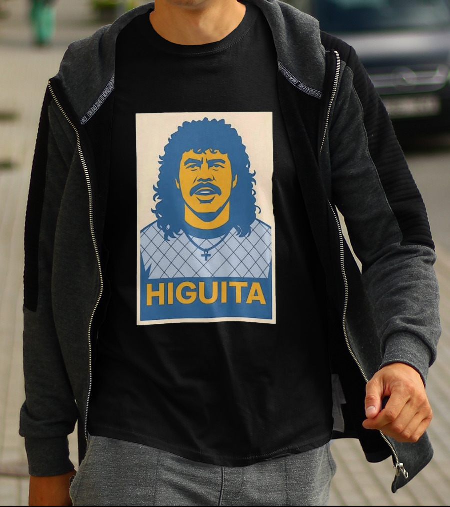 Rene Higuita Hope Graphic Print Vintage Football T-Shirt