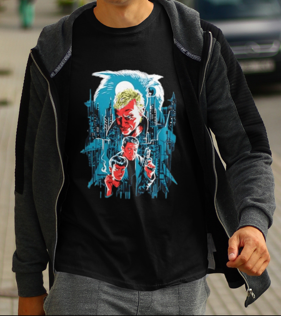 Roy Batty Rick Deckard Rachael Blade Runner Film Noir Sci Fi Classic Movie T-Shirt