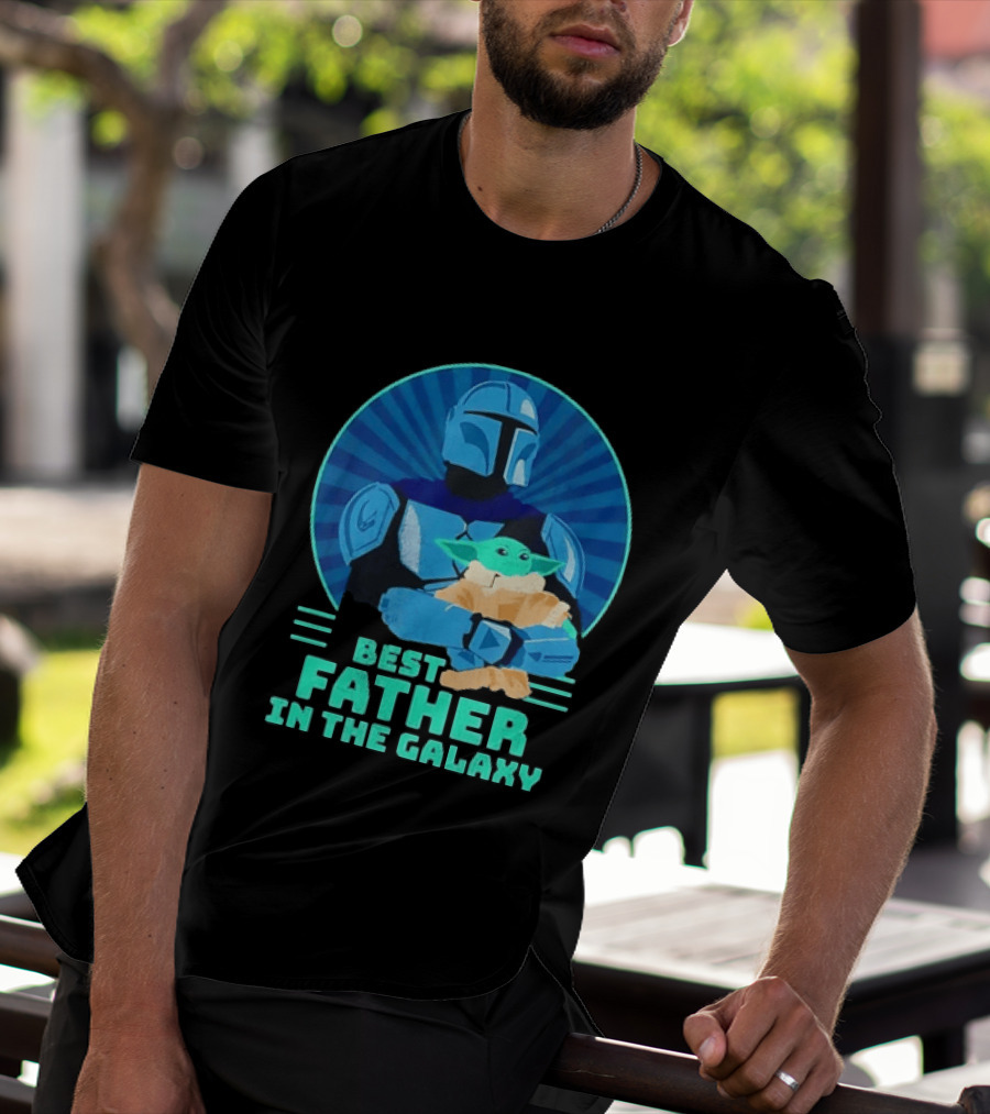 Star Wars Mandalorian Grogu Best Father In The Galaxy T-Shirt