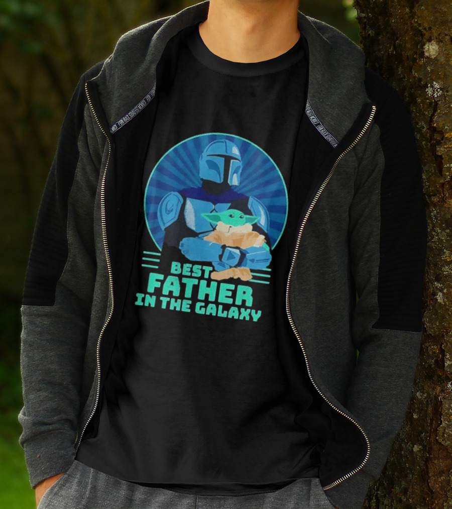 Star Wars Mandalorian Grogu Best Father In The Galaxy T-Shirt