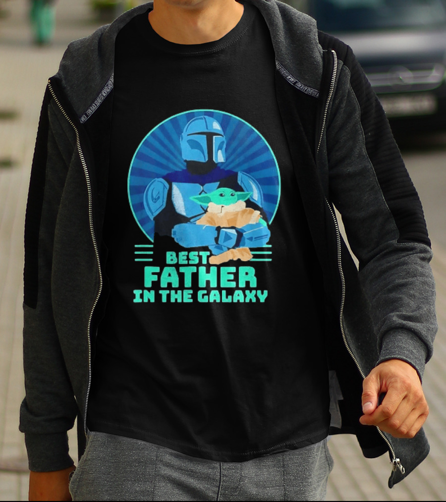 Star Wars Mandalorian Grogu Best Father In The Galaxy T-Shirt