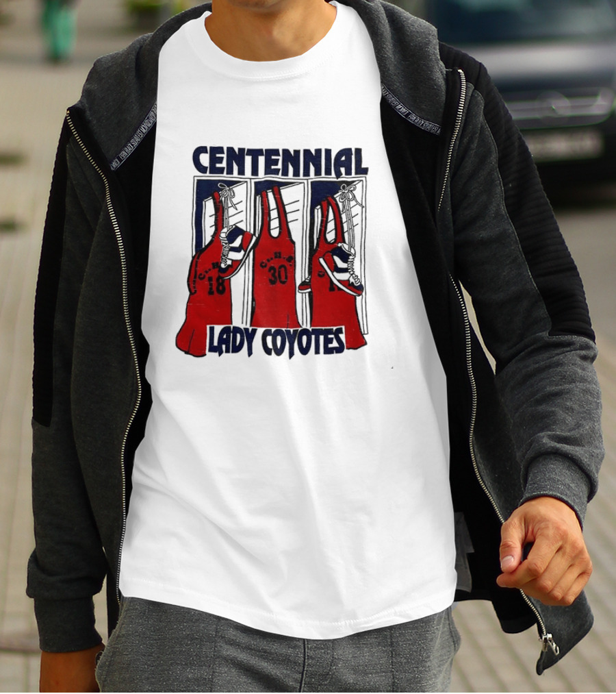 Centennial Lady Coyotes Basketball Team Jerseys With Numbers 18 30 T-Shirt