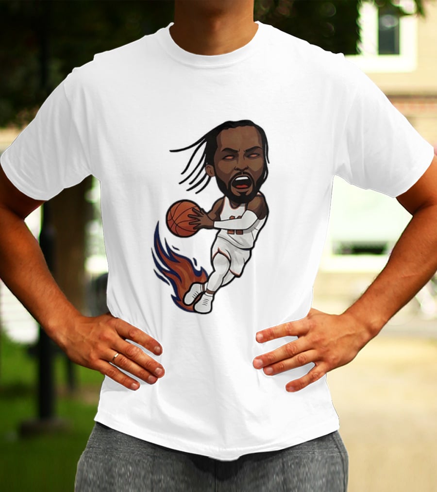 Jalen Brunson Burner New York Knicks Basketball Player Flame T-Shirt