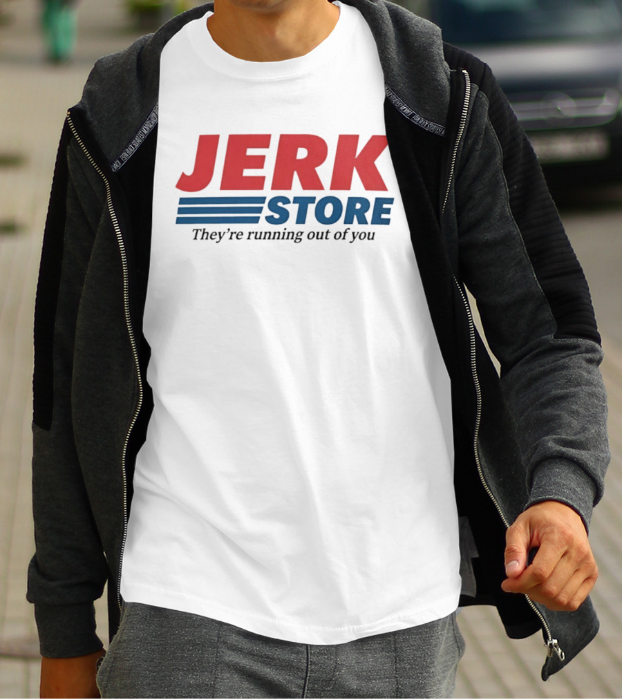 Jerk Store They're Running Out Of You Seinfeld Quote Classic Red Blue T-Shirt
