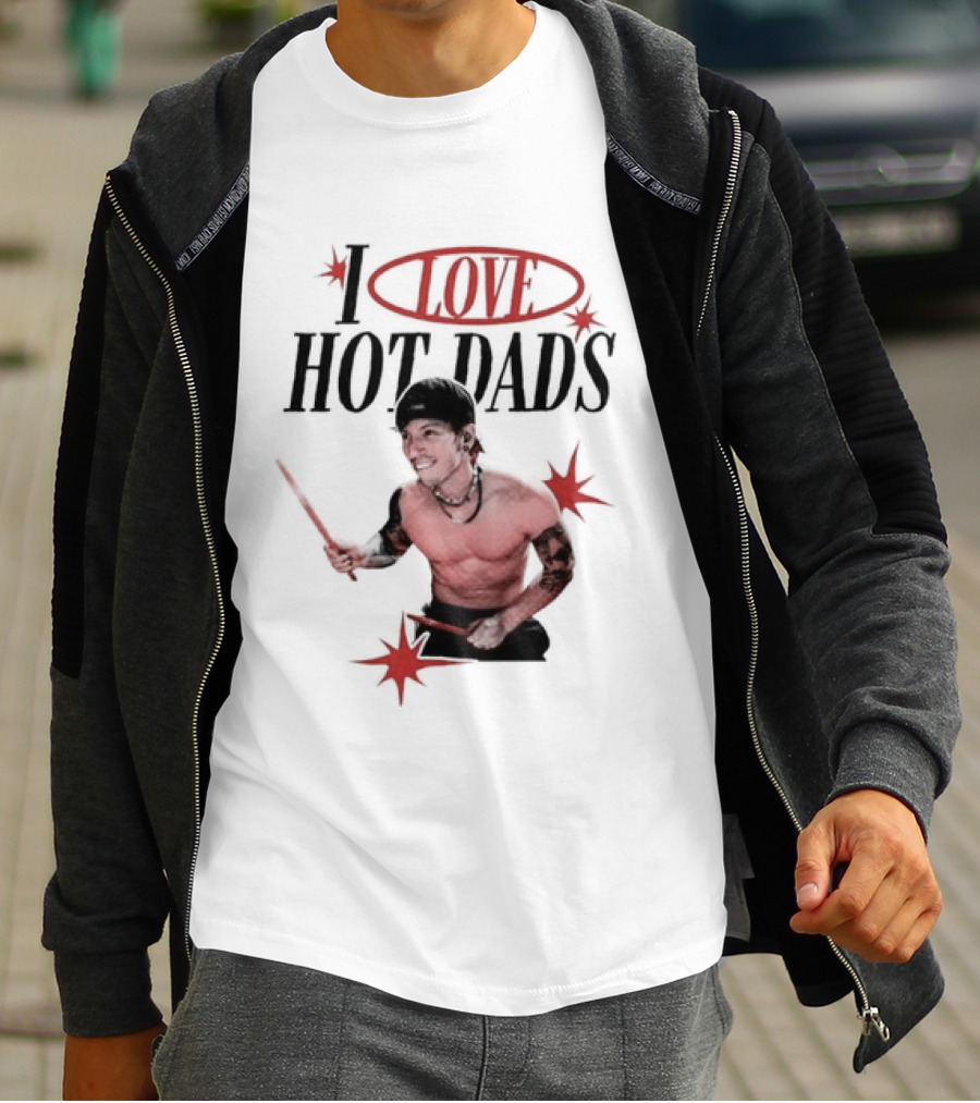 I Love Hot Dads Josh Dun Twenty One Pilots T-Shirt