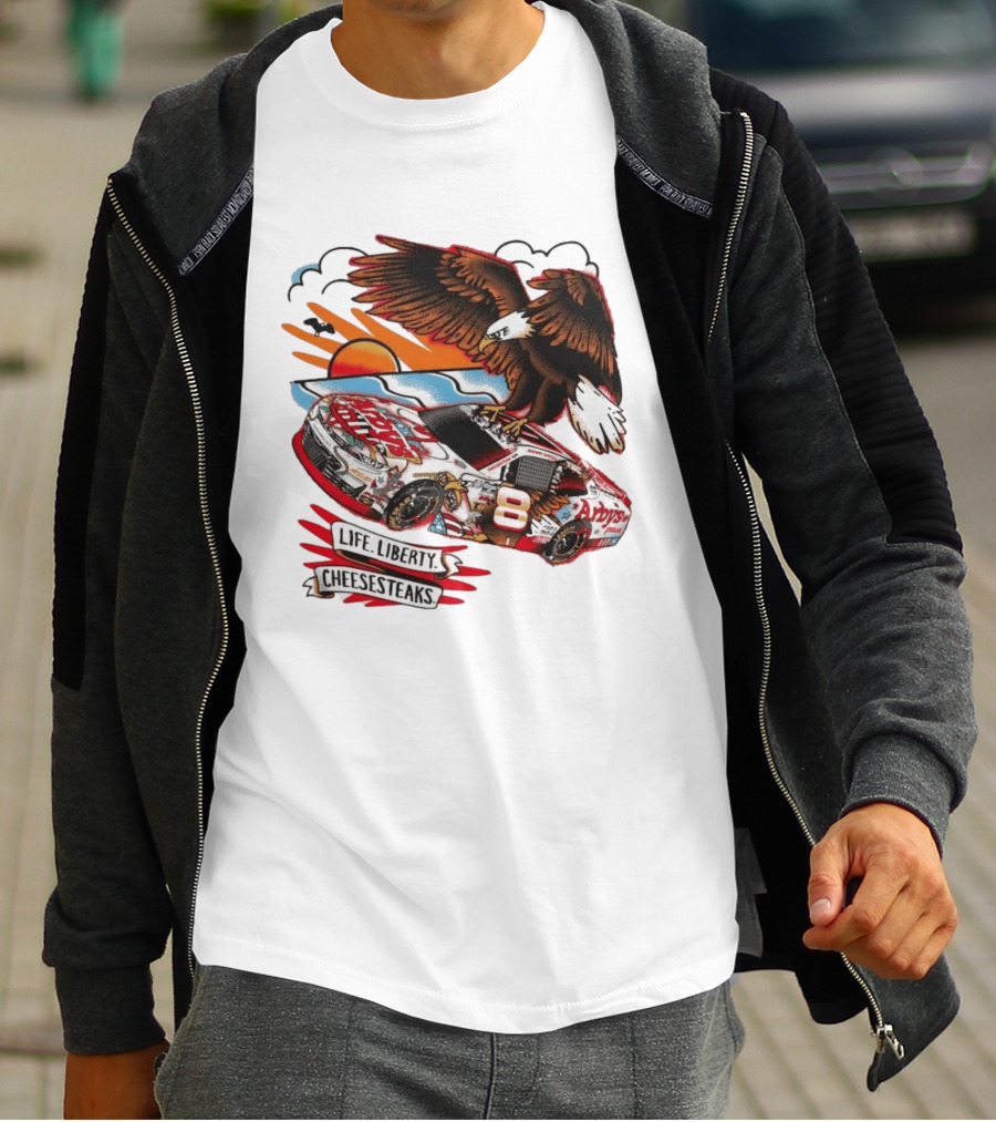 JR Motorsports Arby's Life Liberty Cheesesteaks Racing Car Eagle T-Shirt