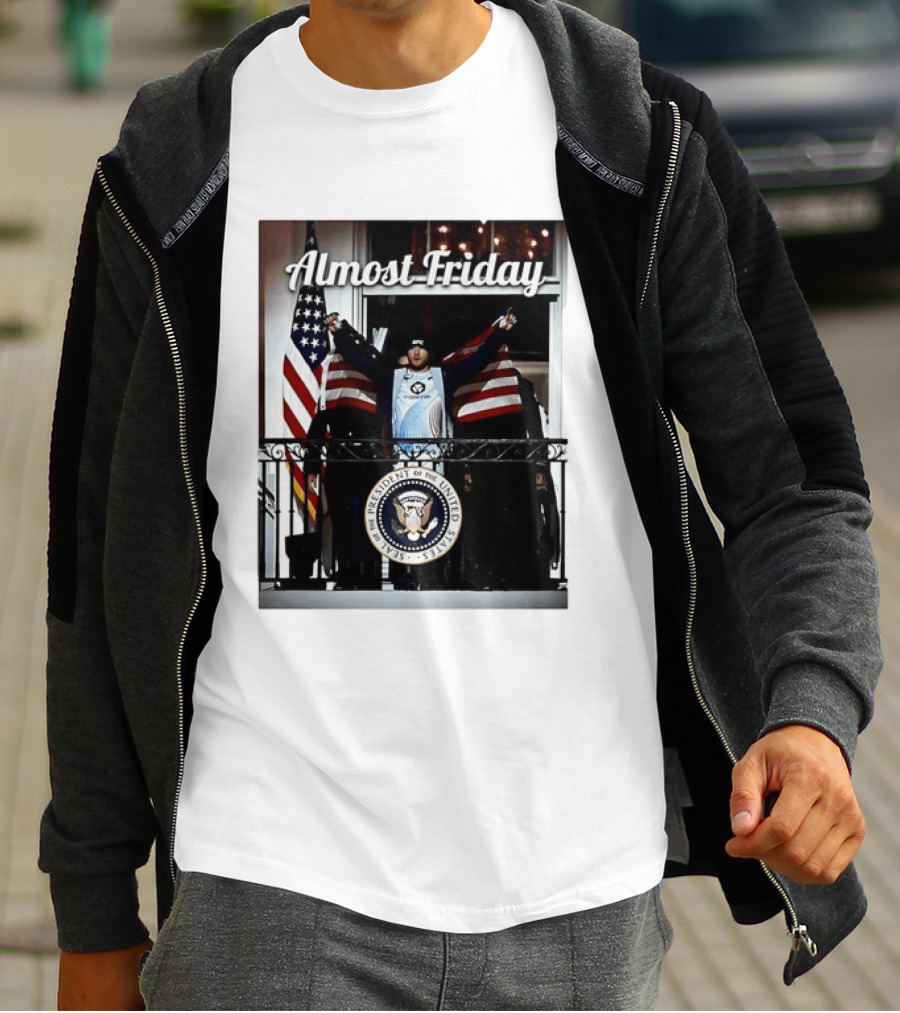 Almost Friday Justin Gaethje UFC Freedom 250 Presidential Seal American Flag T-Shirt