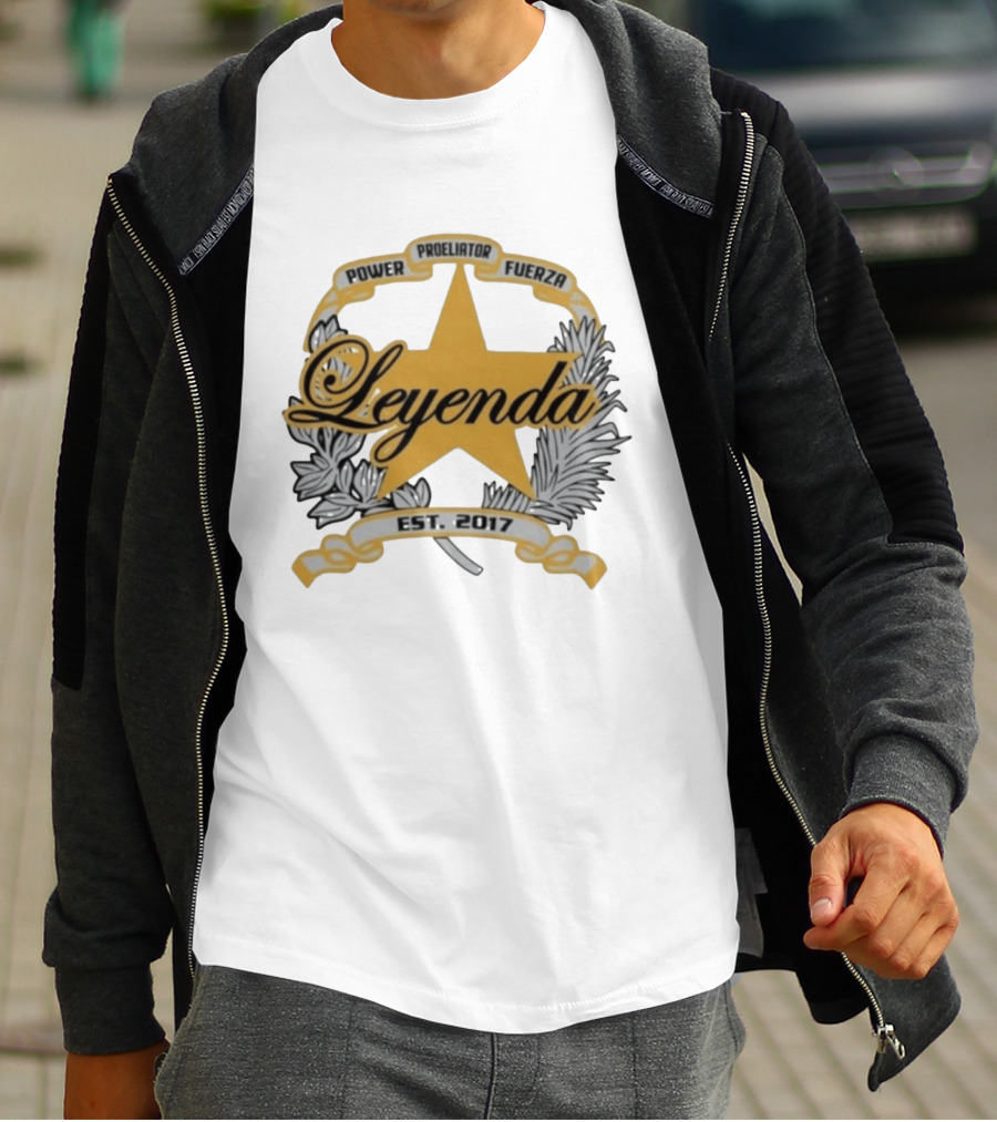 Power Proeliator Fuerza Leyenda Star Emblem Est 2017 T-Shirt