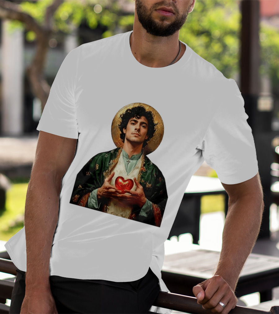 Luigi Mangione Patron Saint Holding Sacred Heart For Health Care Justice T-Shirt