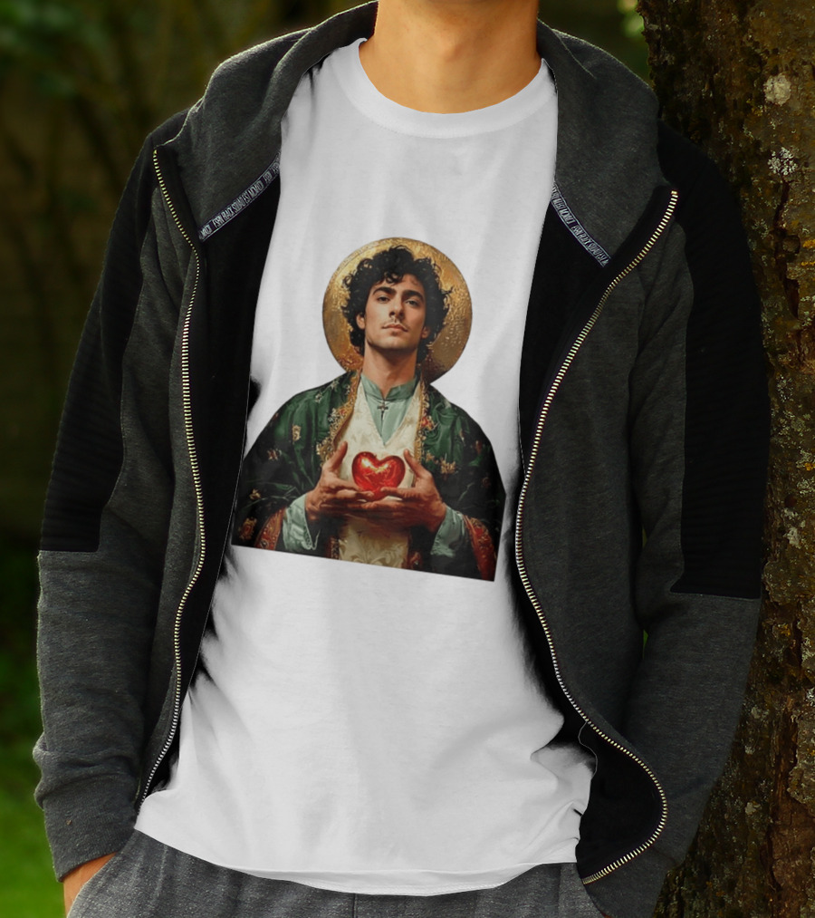 Luigi Mangione Patron Saint Holding Sacred Heart For Health Care Justice T-Shirt
