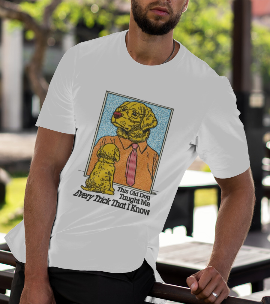 Mac Demarco This Old Dog Taught Me Every Trick That I Know Cartoon Dogs In Mirror T-Shirt
