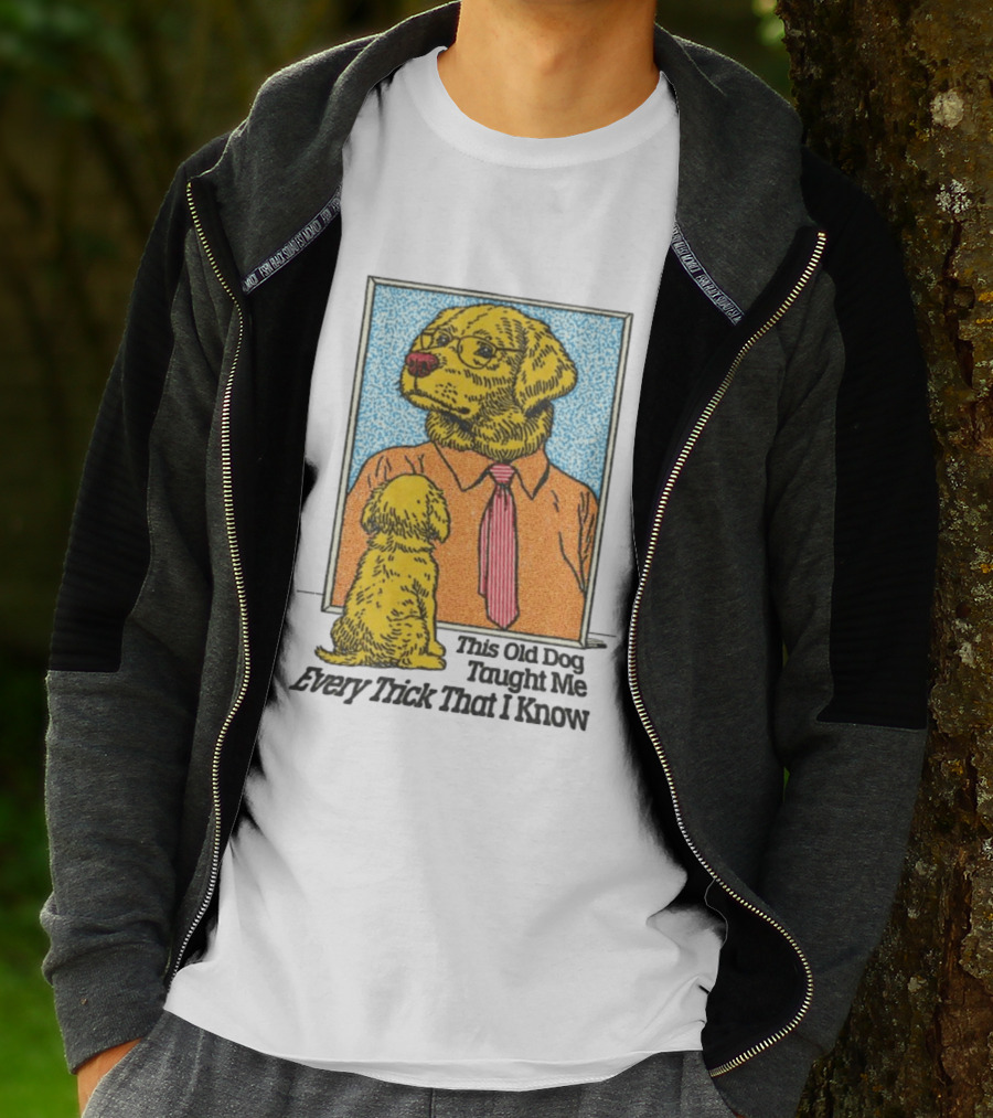 Mac Demarco This Old Dog Taught Me Every Trick That I Know Cartoon Dogs In Mirror T-Shirt