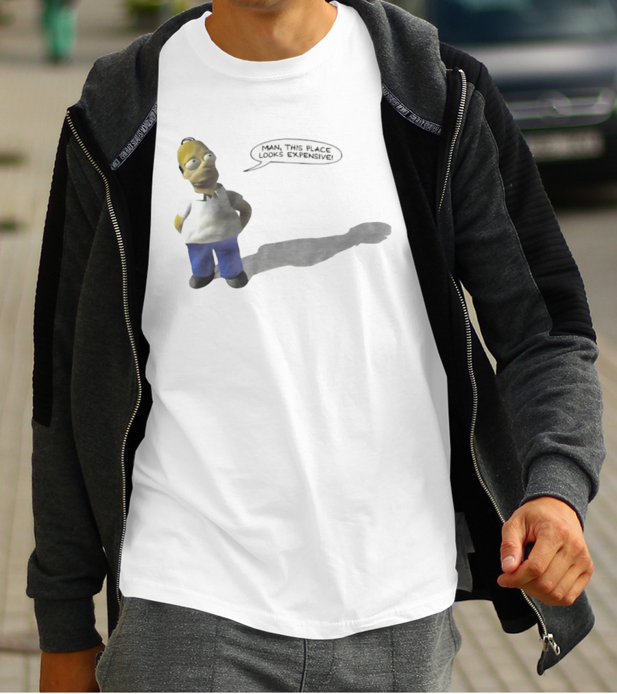 Man This Place Looks Expensive Homer Shadow T-Shirt