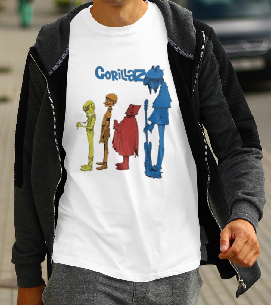 Gorillaz Concert Characters Art Tottenham Stadium Event T-Shirt