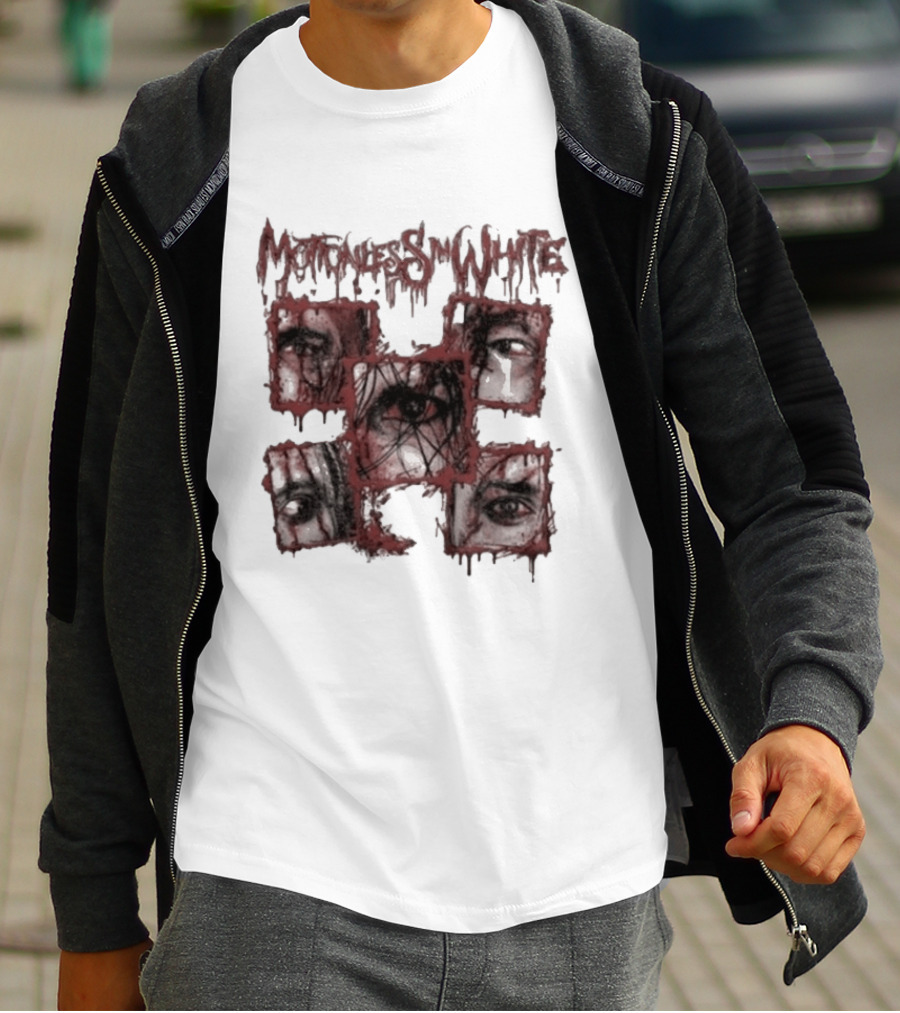 Motionless In White Bloodshot Eyes And Dripping Red 2026 T-Shirt
