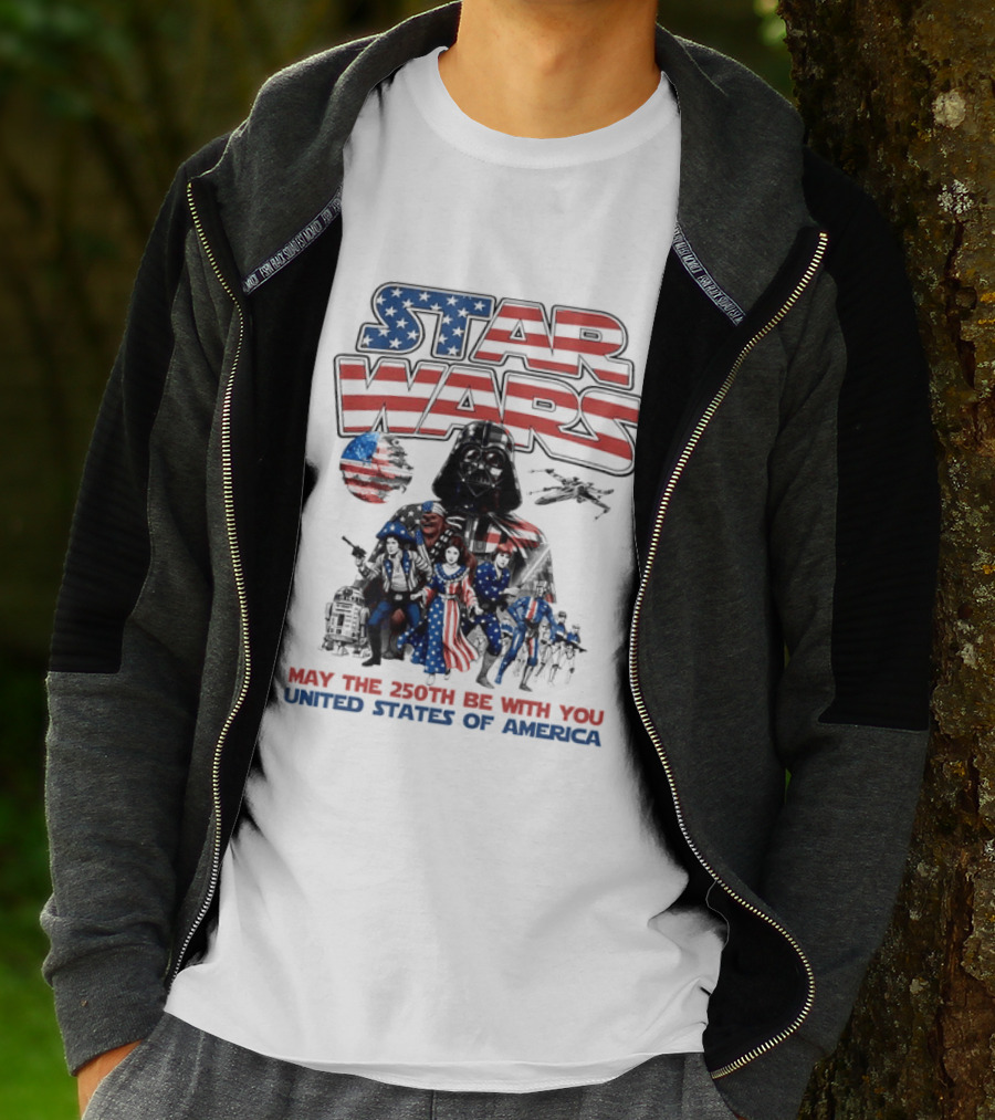 Star Wars May The 250th Be With You United States Of America T-Shirt