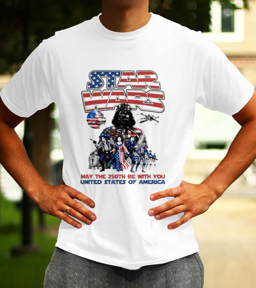 Star Wars May The 250th Be With You United States Of America T-Shirt