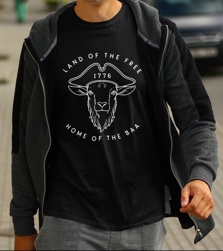 Land Of The Free 1776 Home Of The BAA T-Shirt