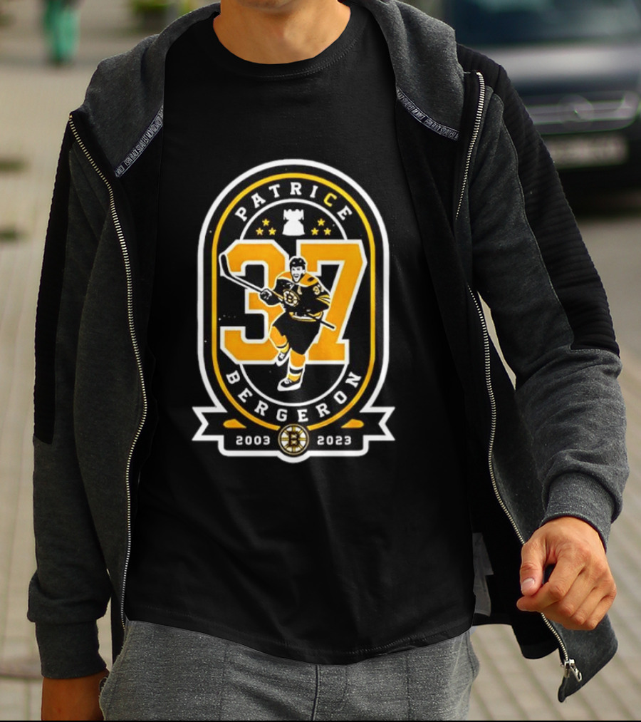 Patrice Bergeron 37 Boston Bruins 2003 2023 T-Shirt
