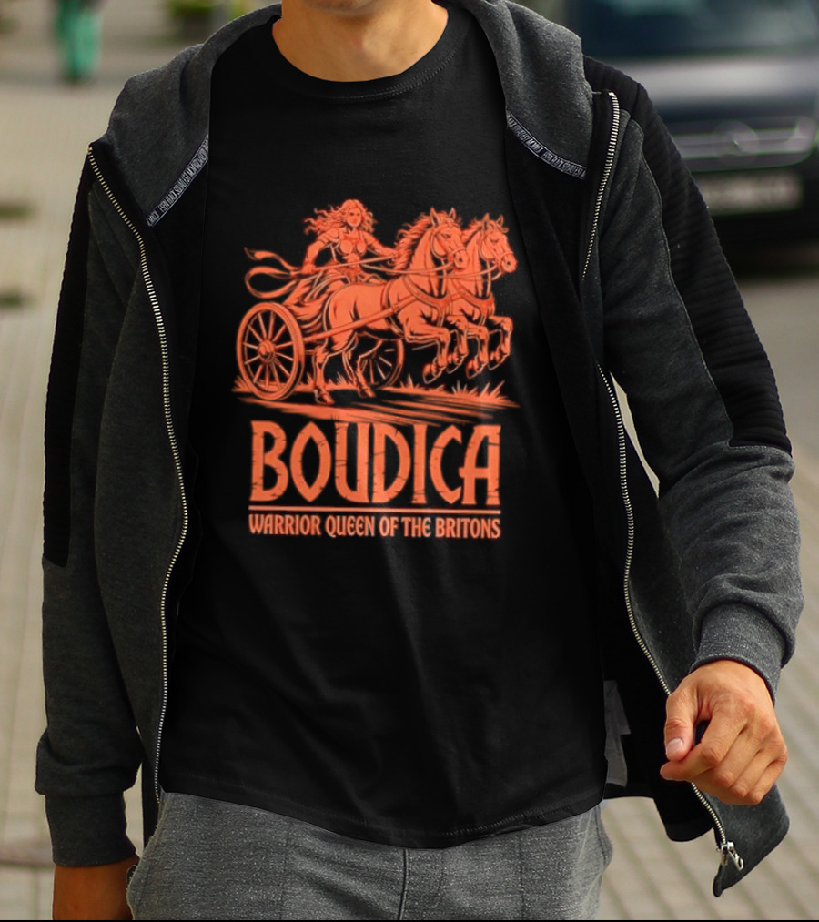 Boudica Warrior Queen Of The Britons Chariot Fighter T-Shirt