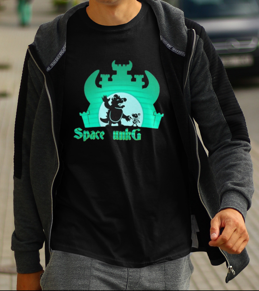 Bowser And Bowser Jr Super Mario Space Junk Galaxy Castle T-Shirt