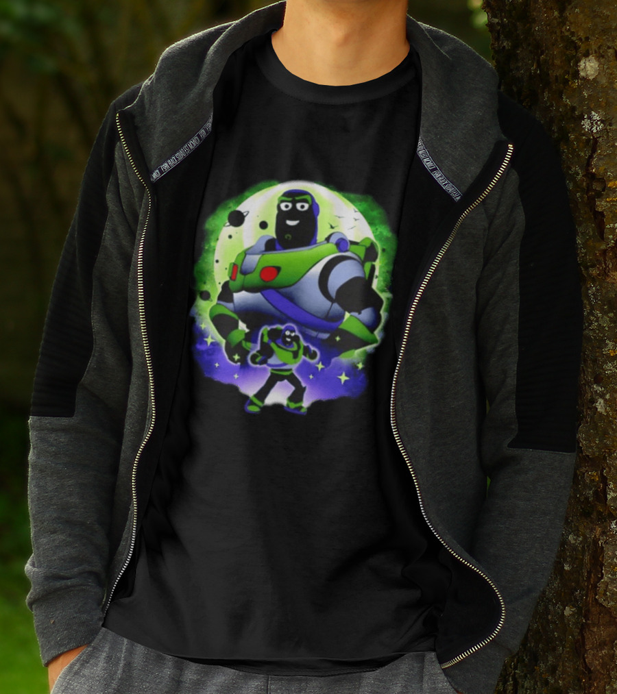 Buzz Lightyear Space Ranger Moon Planetary System Toy Story Galaxy T-Shirt