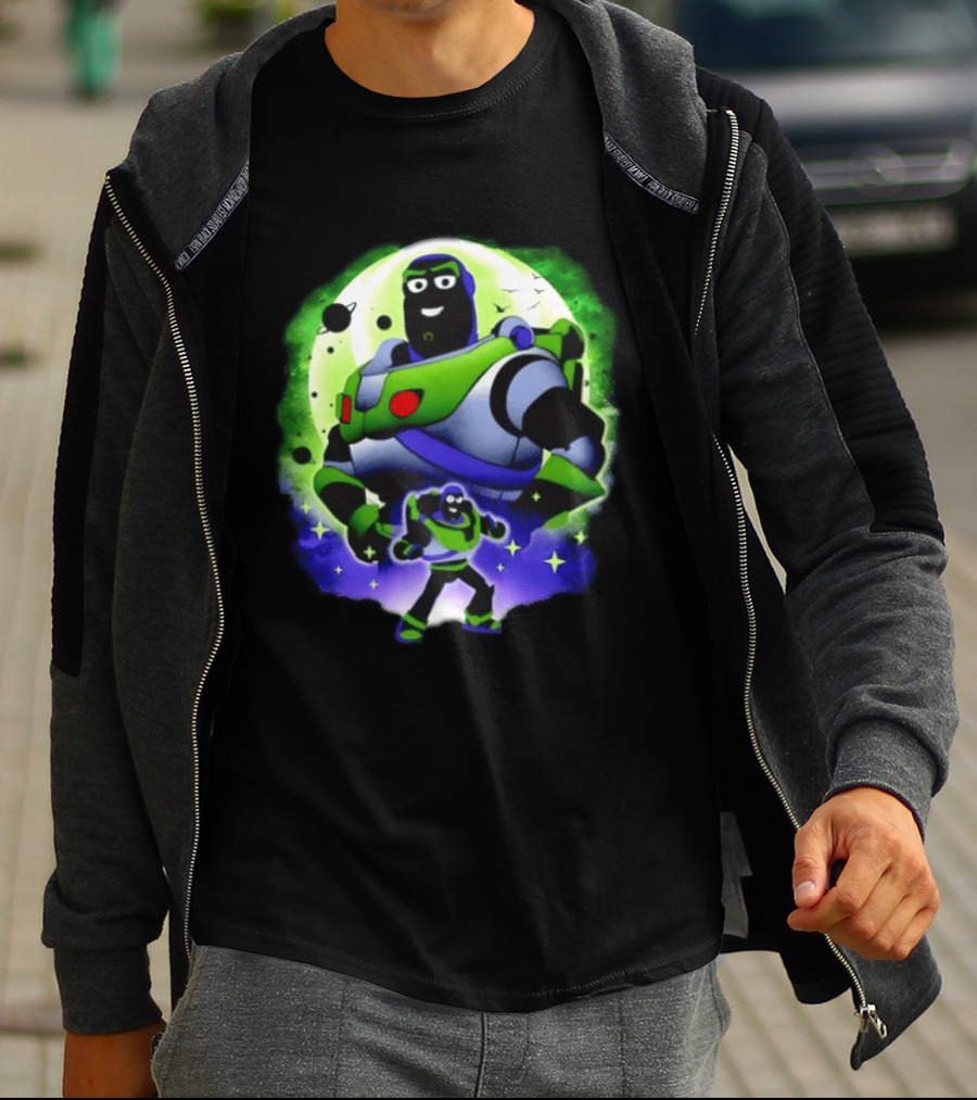 Buzz Lightyear Space Ranger Moon Planetary System Toy Story Galaxy T-Shirt