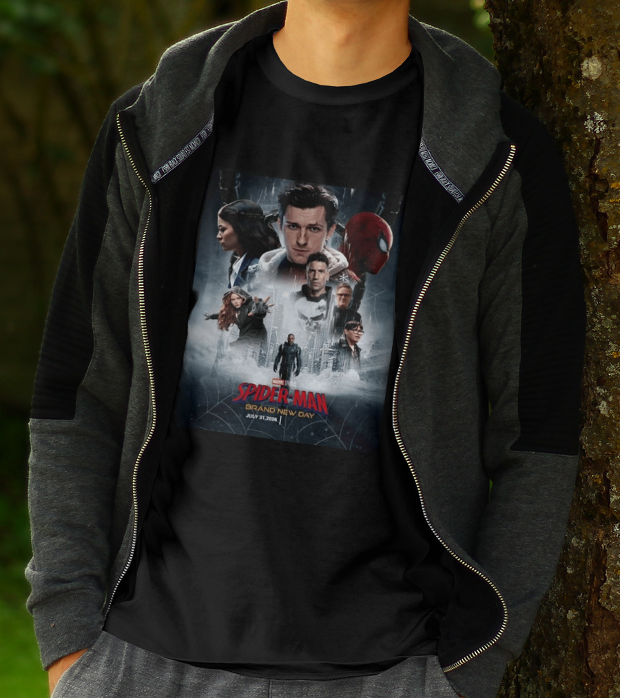 Marvel Studios Spider Man Brand New Day July 31 2026 Movie T-Shirt