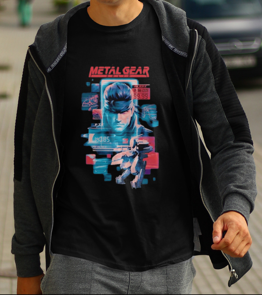 Metal Gear Solid Snake Tactical Espionage Action Alert 99.99 PTT Memory 89.85 T-Shirt