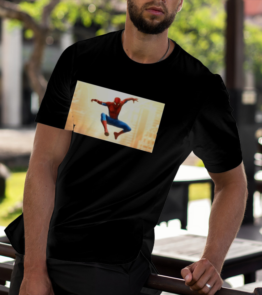 Spider Man Brand New Day July 2026 Jumping Action Pose Classic Suit T-Shirt
