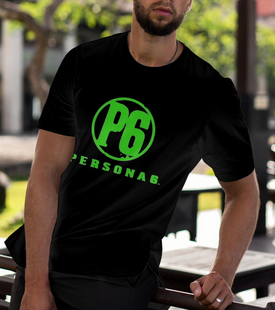 Persona 6 P6 Green Logo Commemorative T-Shirt
