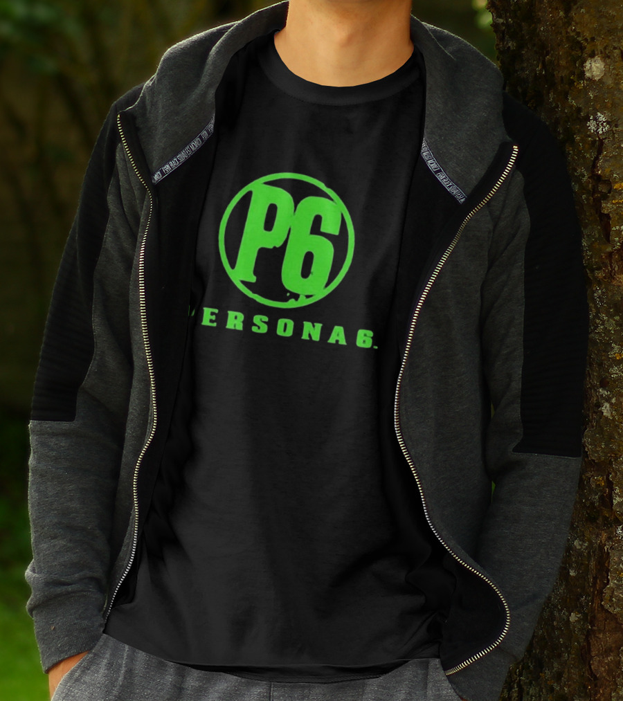 Persona 6 P6 Green Logo Commemorative T-Shirt