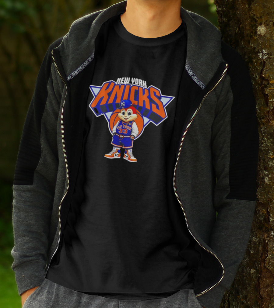 Project Barkada Jollibee New York Knicks 33 Basketball Collaboration T-Shirt