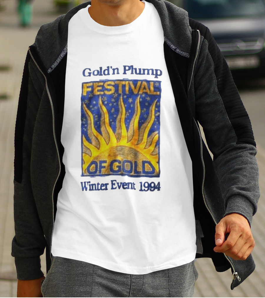 Gold N Plump Festival Of Gold Winter Event 1994 Sunburst And Stars T-Shirt