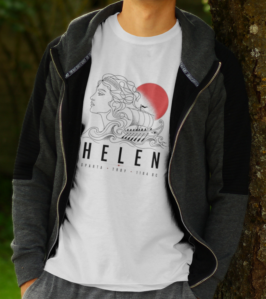 Helen Of Troy Sparta 1184 BC Greek Mythology History T-Shirt