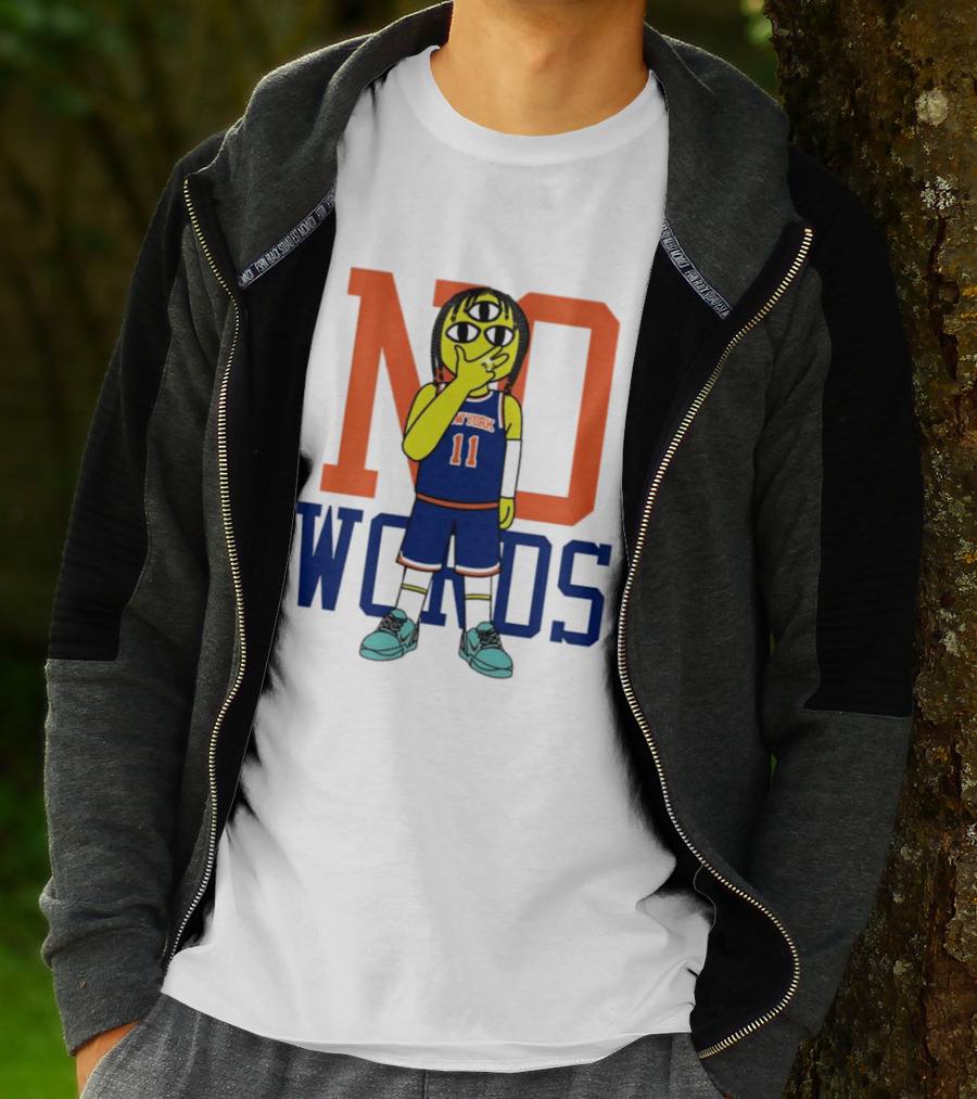 Jalen Brunson New York Knicks No Words Three Eyed Cartoon T-Shirt