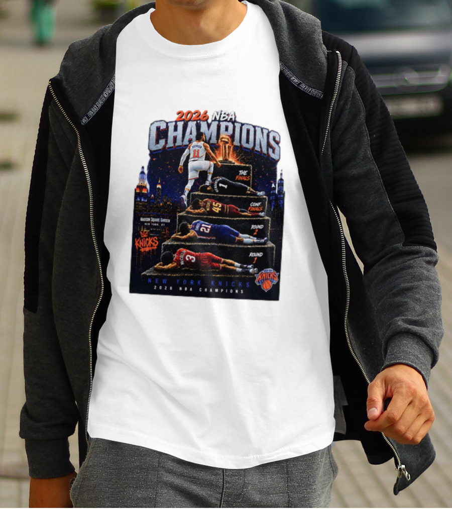 2026 NBA Champions New York Knicks Jalen Brunson Road To Glory T-Shirt