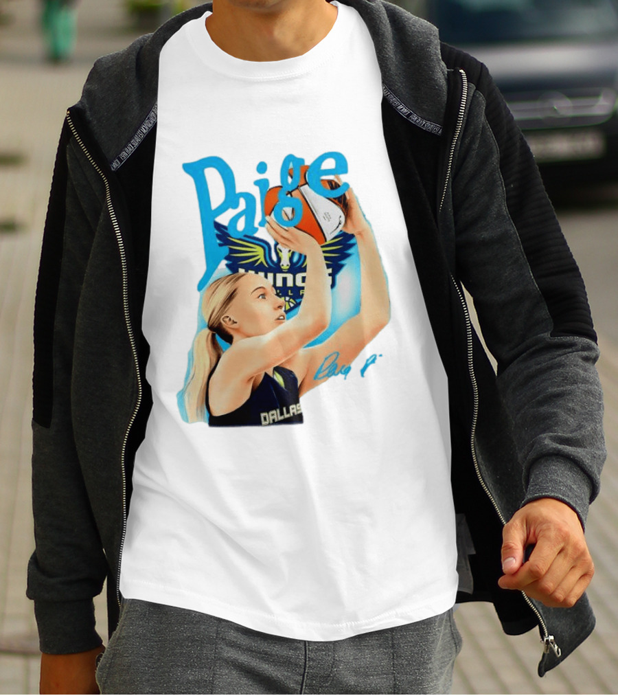 Paige Bueckers Dallas Wings Basketball WNBA Player T-Shirt