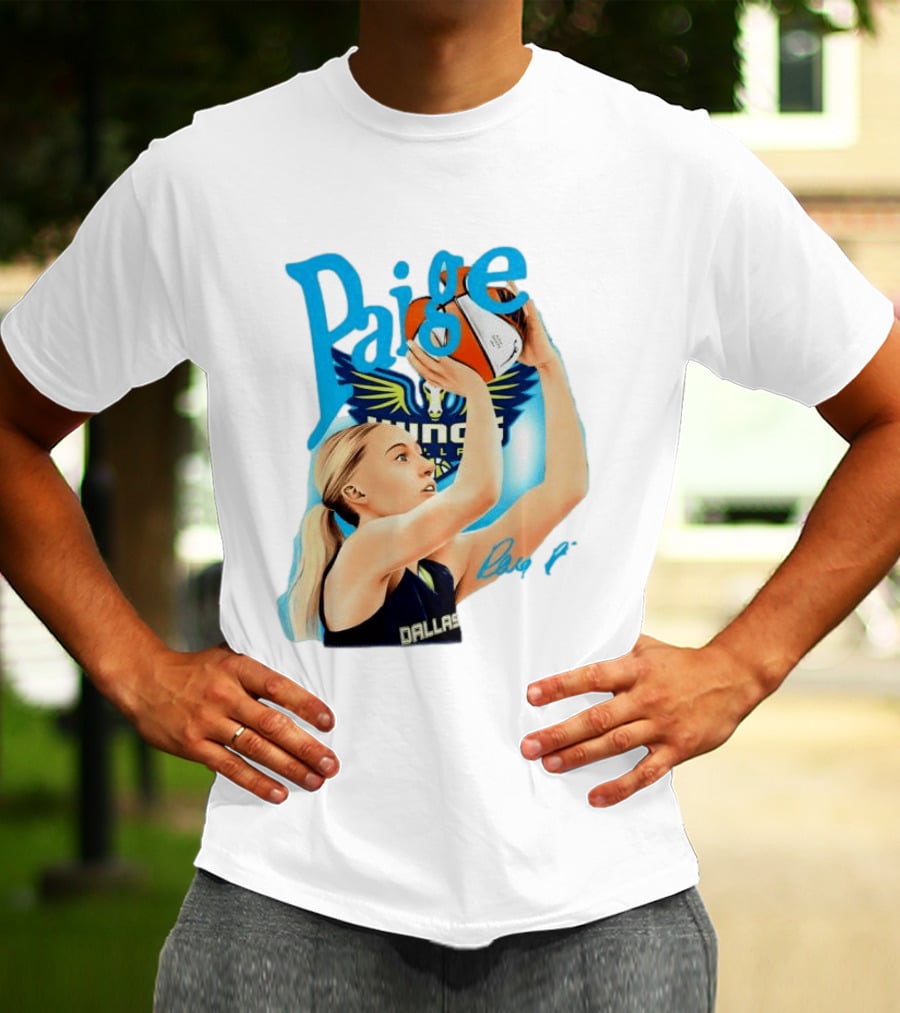 Paige Bueckers Dallas Wings Basketball WNBA Player T-Shirt