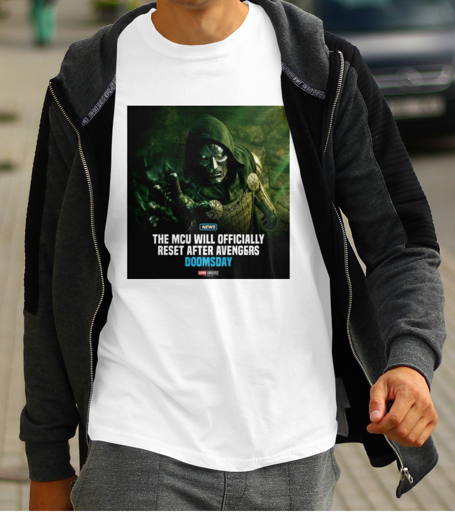 Avengers Doomsday MCU Reset Announcement Super Universe News T-Shirt