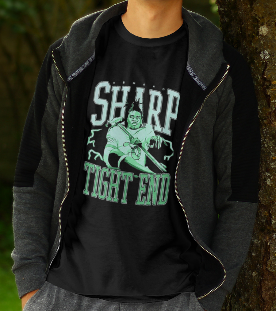 Armaad Sharp Football Player Graphic With Hammer And Electric Aura T-Shirt