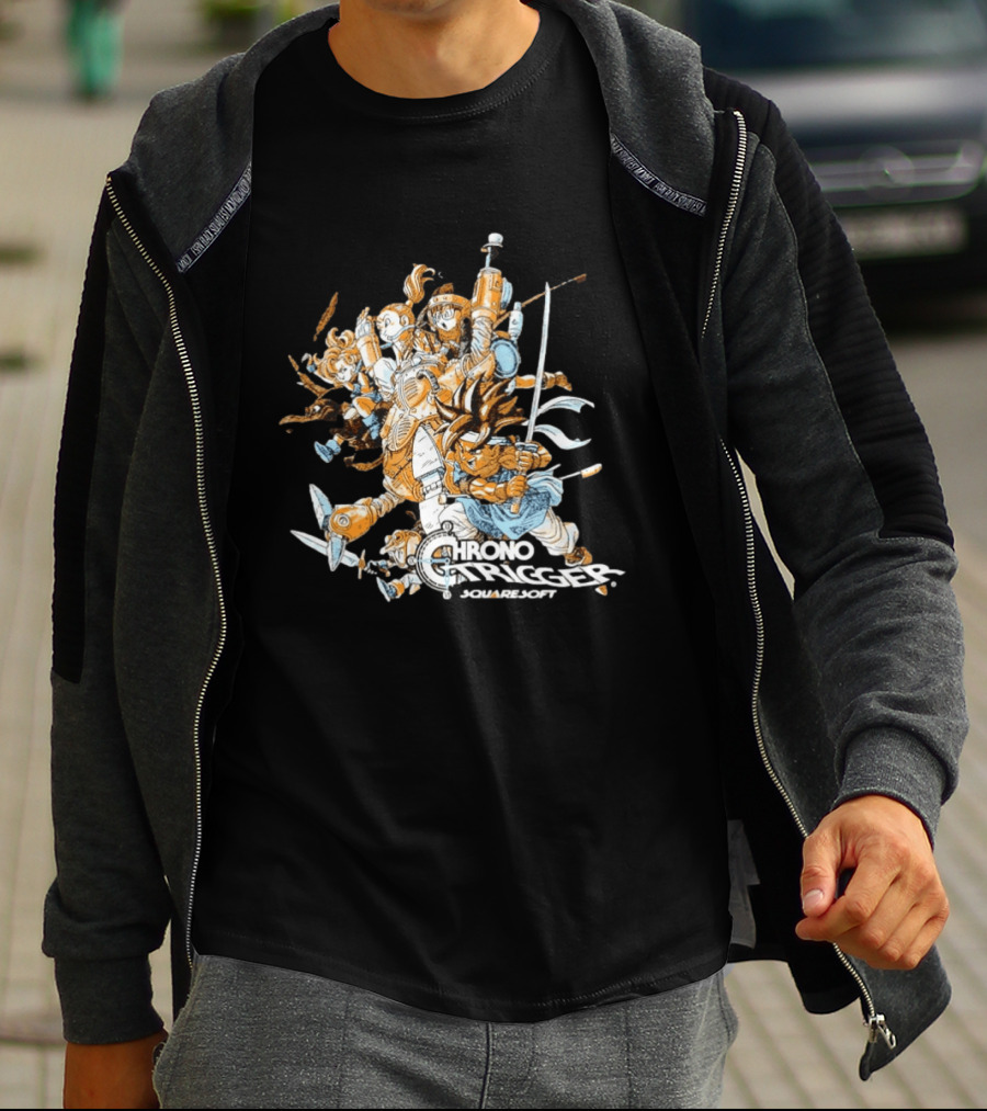 Crono Marle Lucca Robo Frog Ayla Magus Chrono Trigger Squaresoft Characters T-Shirt