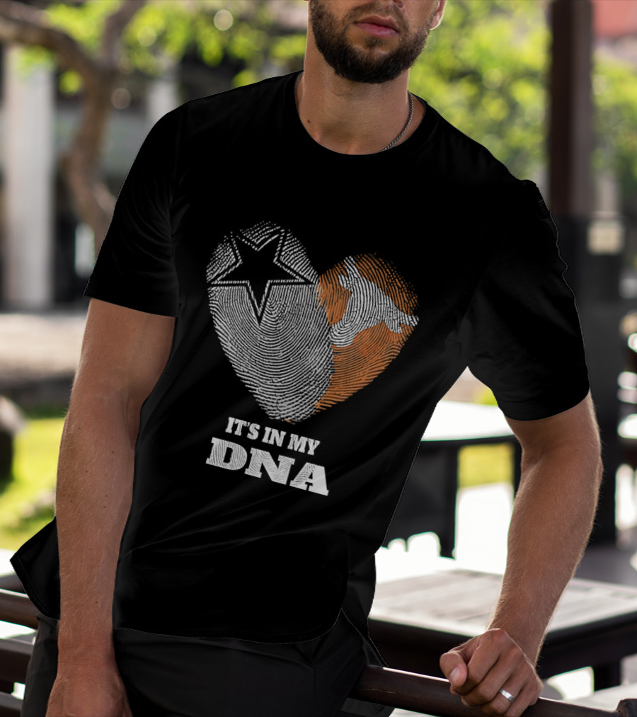 It's In My DNA Dallas Cowboys Texas Longhorns Football Pride T-Shirt
