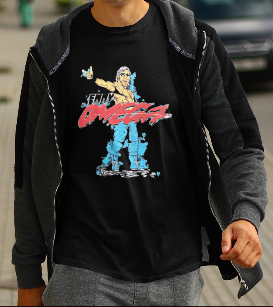 Kenny Omega Pro Wrestling Illustration With Omega Splash T-Shirt
