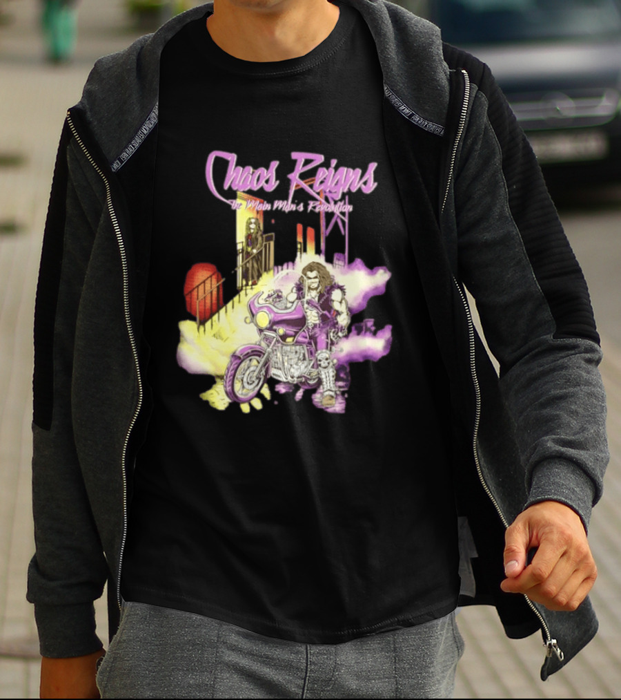 Chaos Reigns Lobo DC Comics Main Man's Revolution Motorcycle Rider T-Shirt