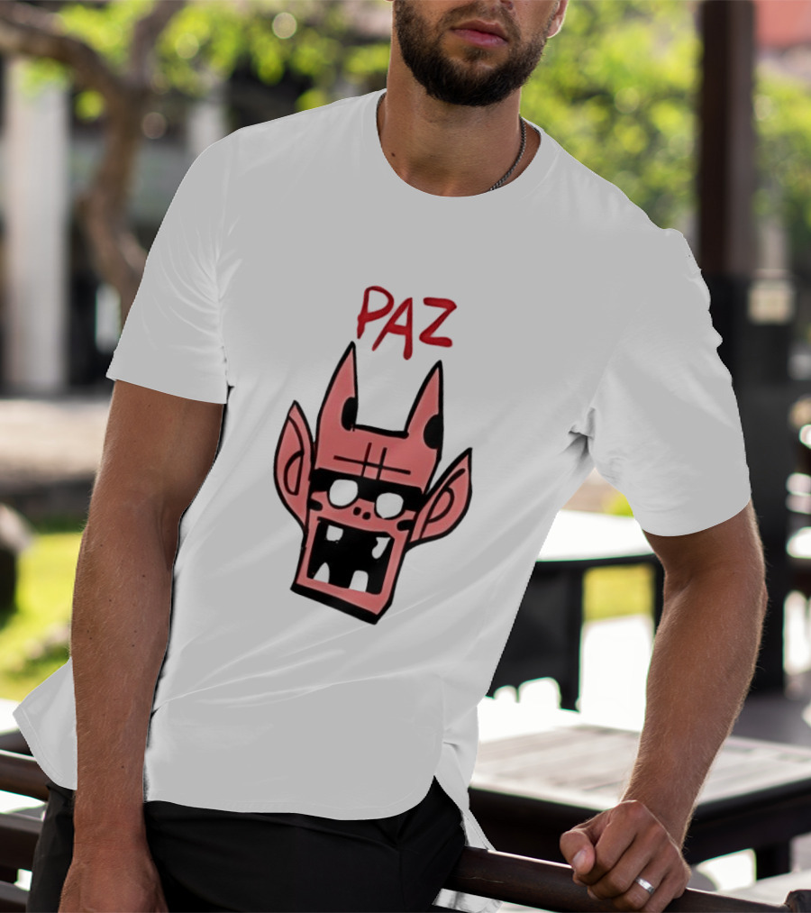 Gorillaz Paz Cartoon Character Face T-Shirt