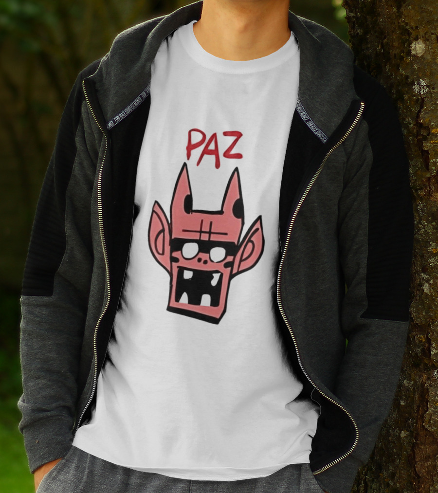 Gorillaz Paz Cartoon Character Face T-Shirt